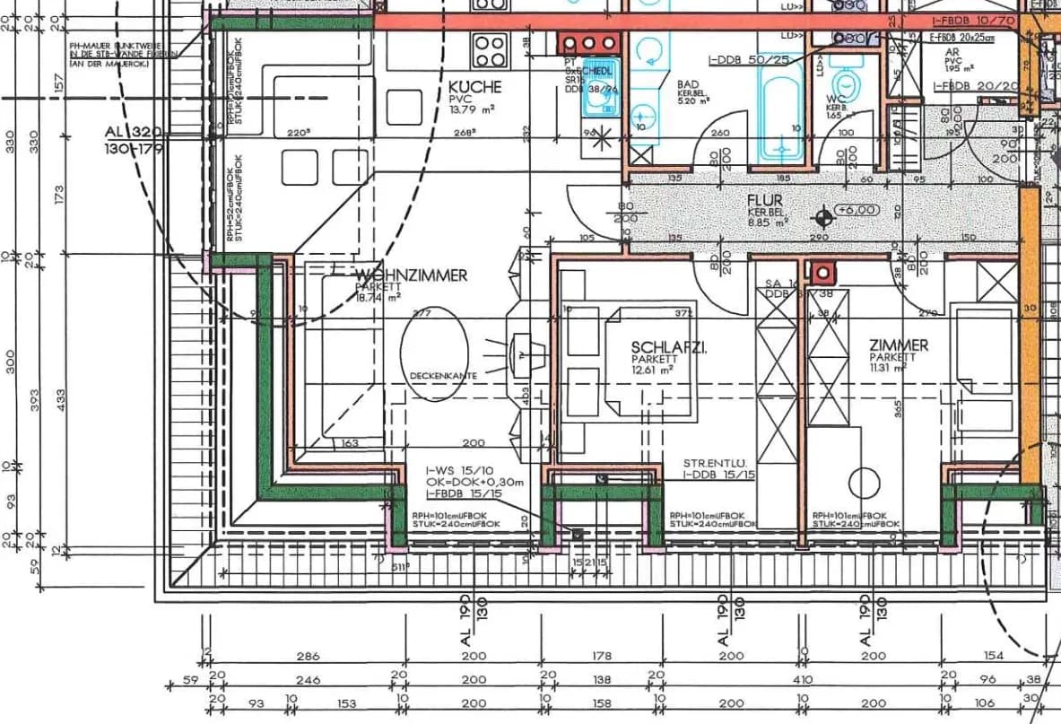 3-Zimmer-Wohnung mieten in Amstetten – 74,1 m², € 675 – Bild 2 von 2