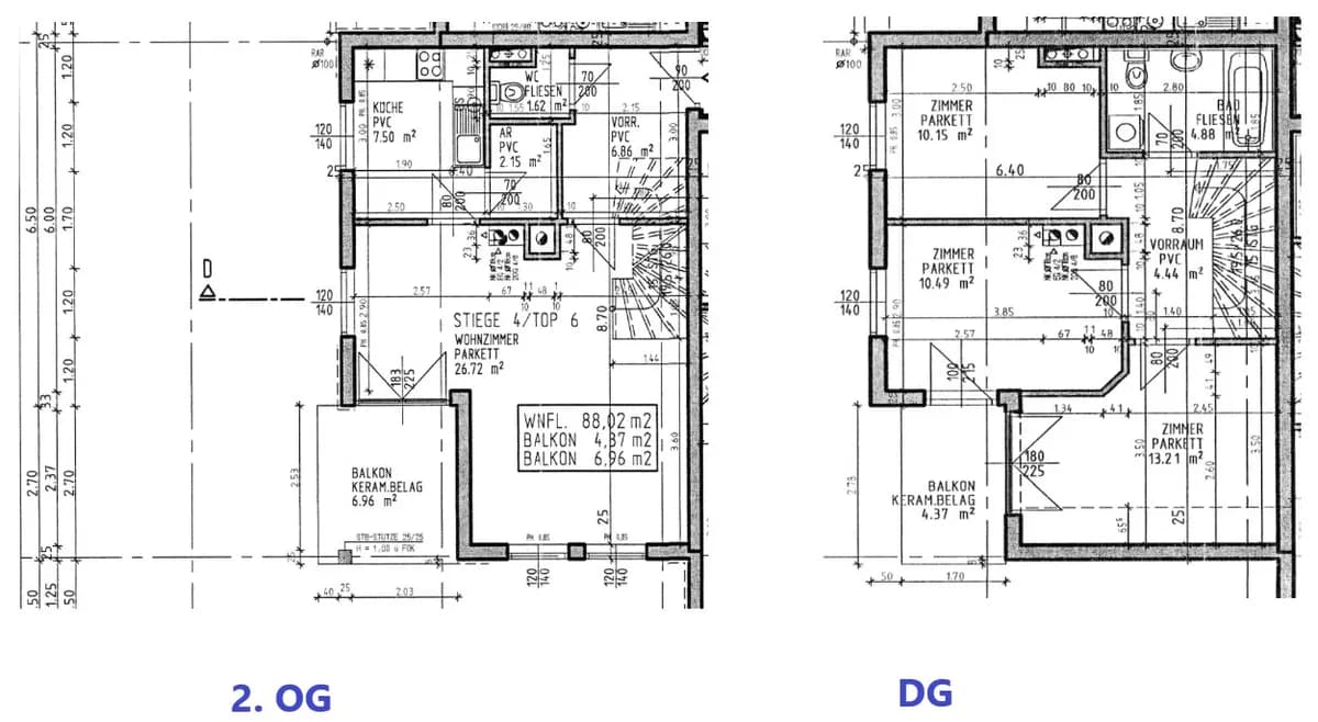 4-Zimmer-Wohnung mieten in Melk – 88,02 m², € 865 – Bild 2 von 2