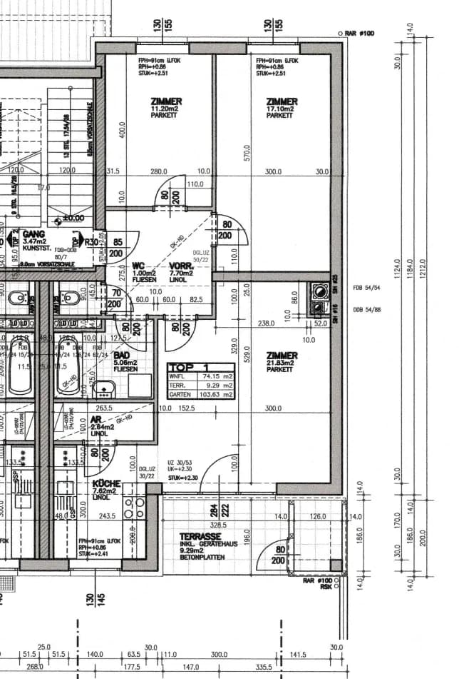 2-Zimmer-Wohnung mieten in Hollabrunn – 52,5 m², € 491 – Bild 2 von 2