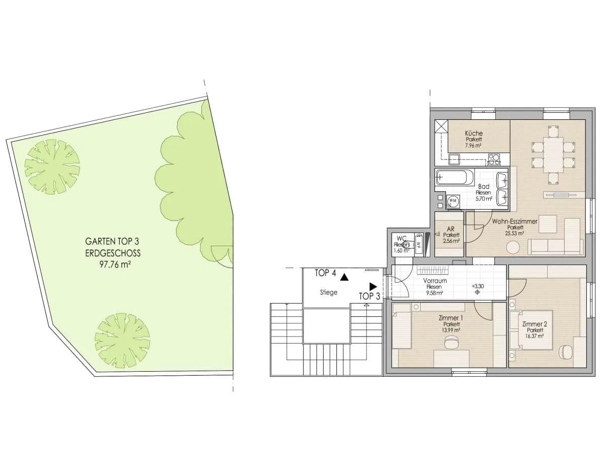 3-Zimmer-Wohnung kaufen in Baden – 83,29 m², € 320.667 – Bild 10 von 10