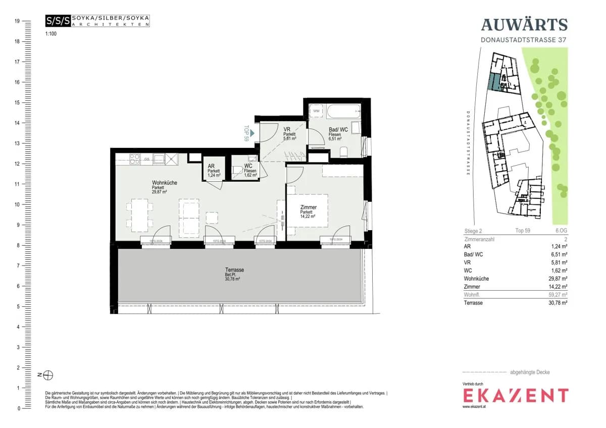 2-Zimmer-Wohnung mieten in Wien – 59,32 m², € 1.743 – Bild 8 von 8