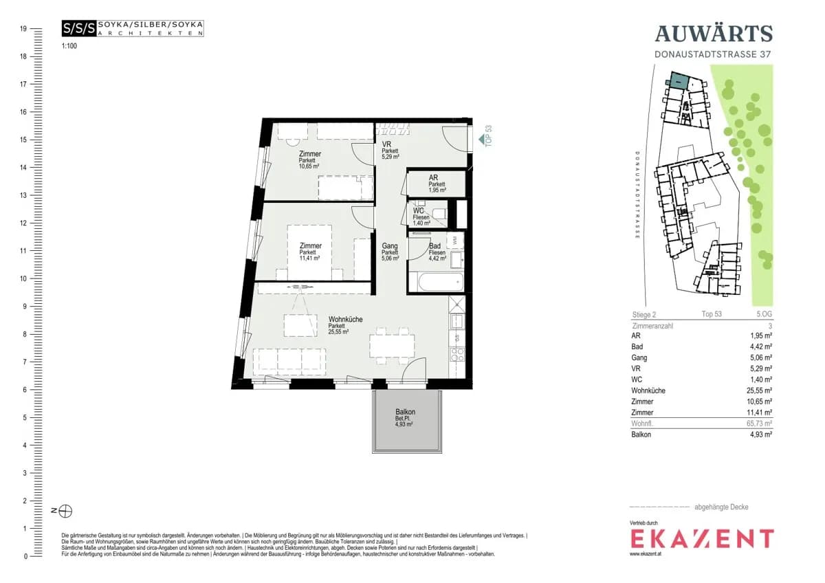 3-Zimmer-Wohnung mieten in Wien – 65,73 m², € 1.740 – Bild 8 von 8