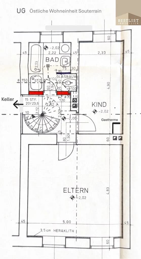 5-Zimmer-Haus kaufen in Baden – 123,64 m², € 649.000 – Bild 22 von 23
