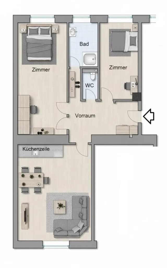 3-Zimmer-Wohnung kaufen in Wien – 52,4 m², € 230.000 – Bild 17 von 24