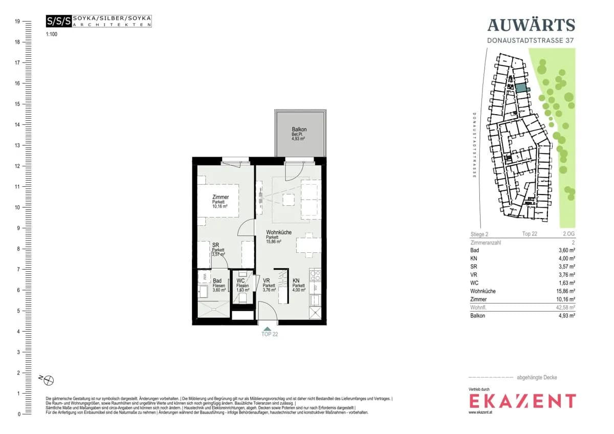 2-Zimmer-Wohnung mieten in Wien – 42,58 m², € 1.085 – Bild 8 von 8