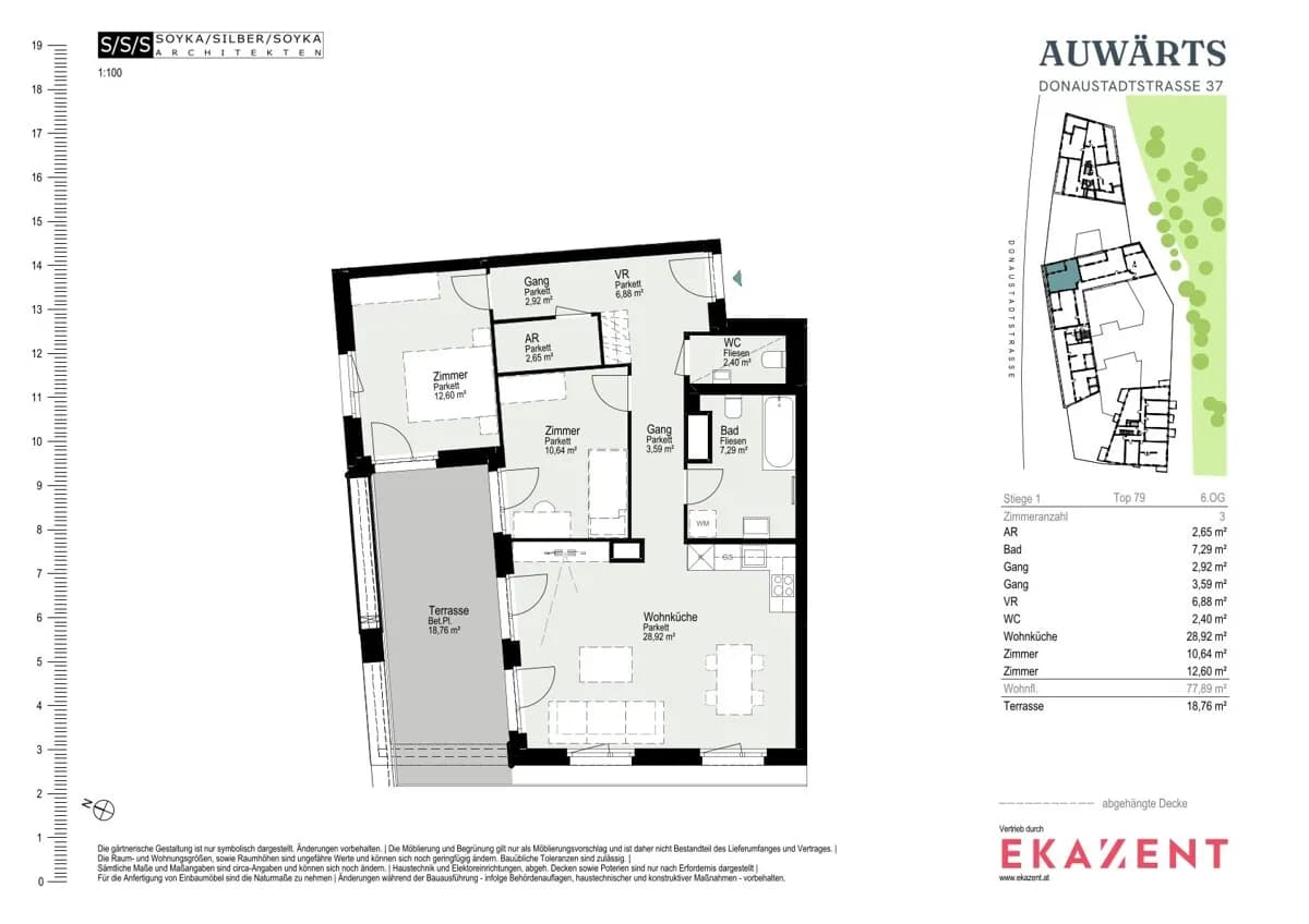 3-Zimmer-Wohnung mieten in Wien – 77,89 m², € 2.115 – Bild 8 von 8