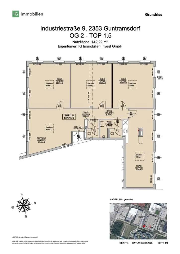 4-Zimmer-Gewerbeimmobilie mieten in Mödling – 142 m², € 1.709 – Bild 8 von 9