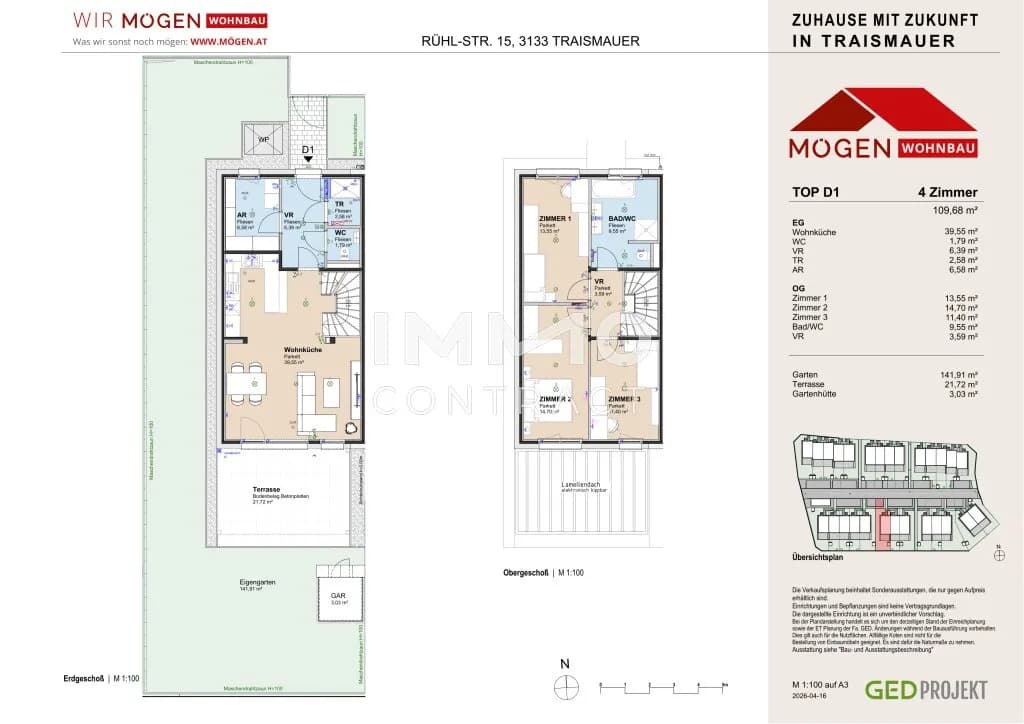 5-Zimmer-Haus mieten in Sankt Pölten Land – 109,68 m², € 1.586 – Bild 10 von 17