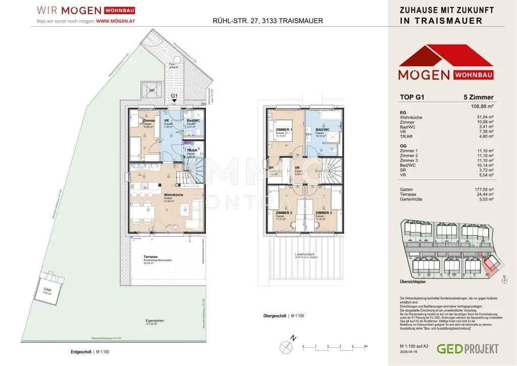 5-Zimmer-Haus mieten in Sankt Pölten Land – 109,68 m², € 1.586 – Bild 16 von 17