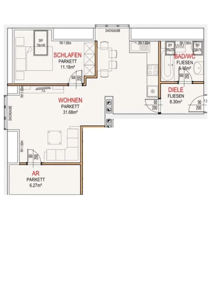 2-Zimmer-Wohnung mieten in Linz – 58,16 m², € 825 – Bild 13 von 13