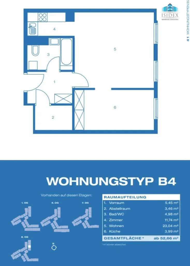 2-Zimmer-Wohnung kaufen in Wien – 52,66 m², € 269.000 – Bild 16 von 16