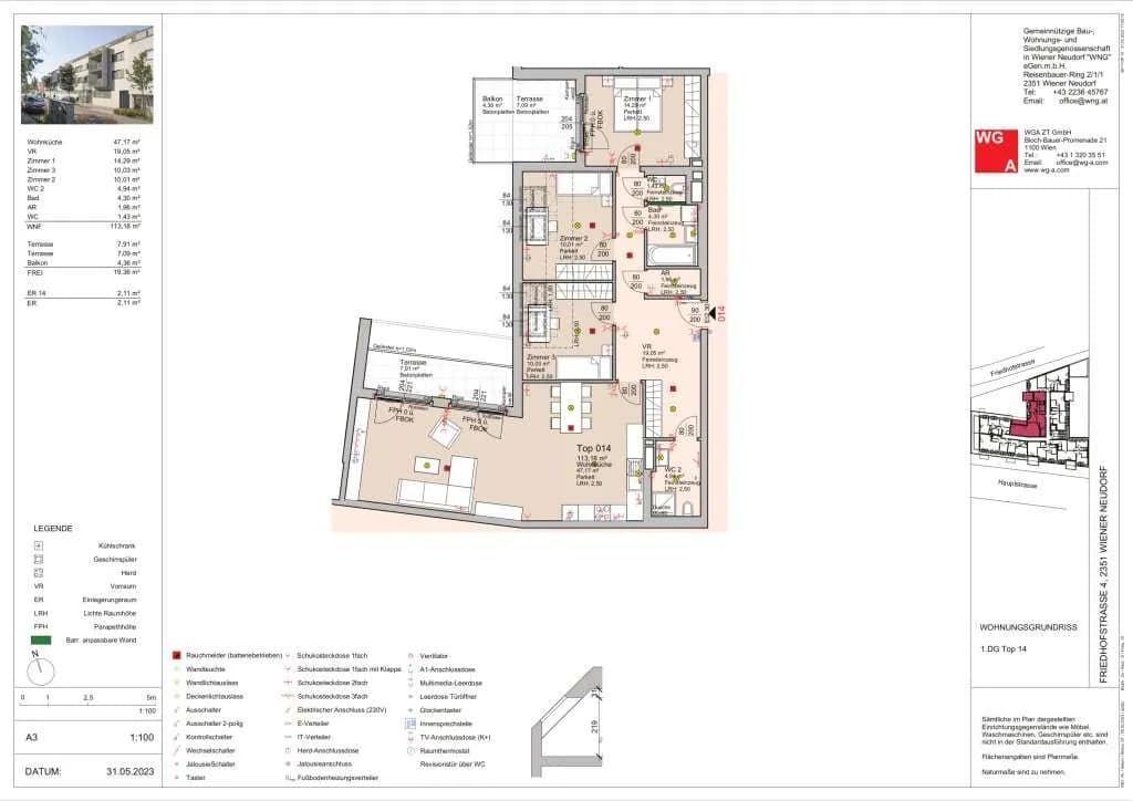 4-Zimmer-Wohnung kaufen in Mödling – 115,52 m², € 600.566 – Bild 24 von 29