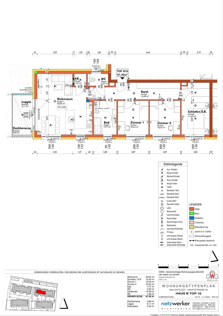 4-Zimmer-Wohnung mieten in Wels-Land – 95,41 m², € 1.392 – Bild 7 von 7