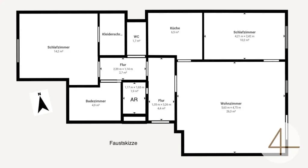 3-Zimmer-Wohnung mieten in Wien – 76,6 m², € 1.670 – Bild 10 von 10