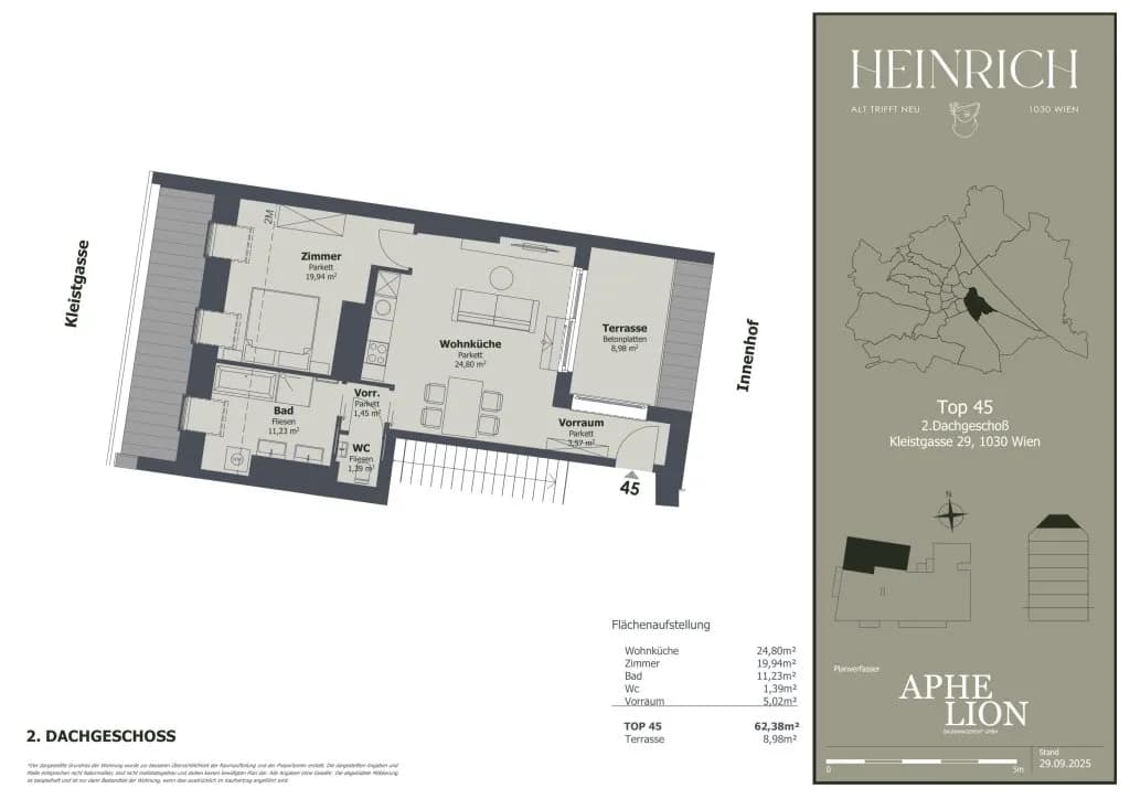 2-Zimmer-Wohnung kaufen in Wien – 62,38 m², € 579.000 – Bild 12 von 12