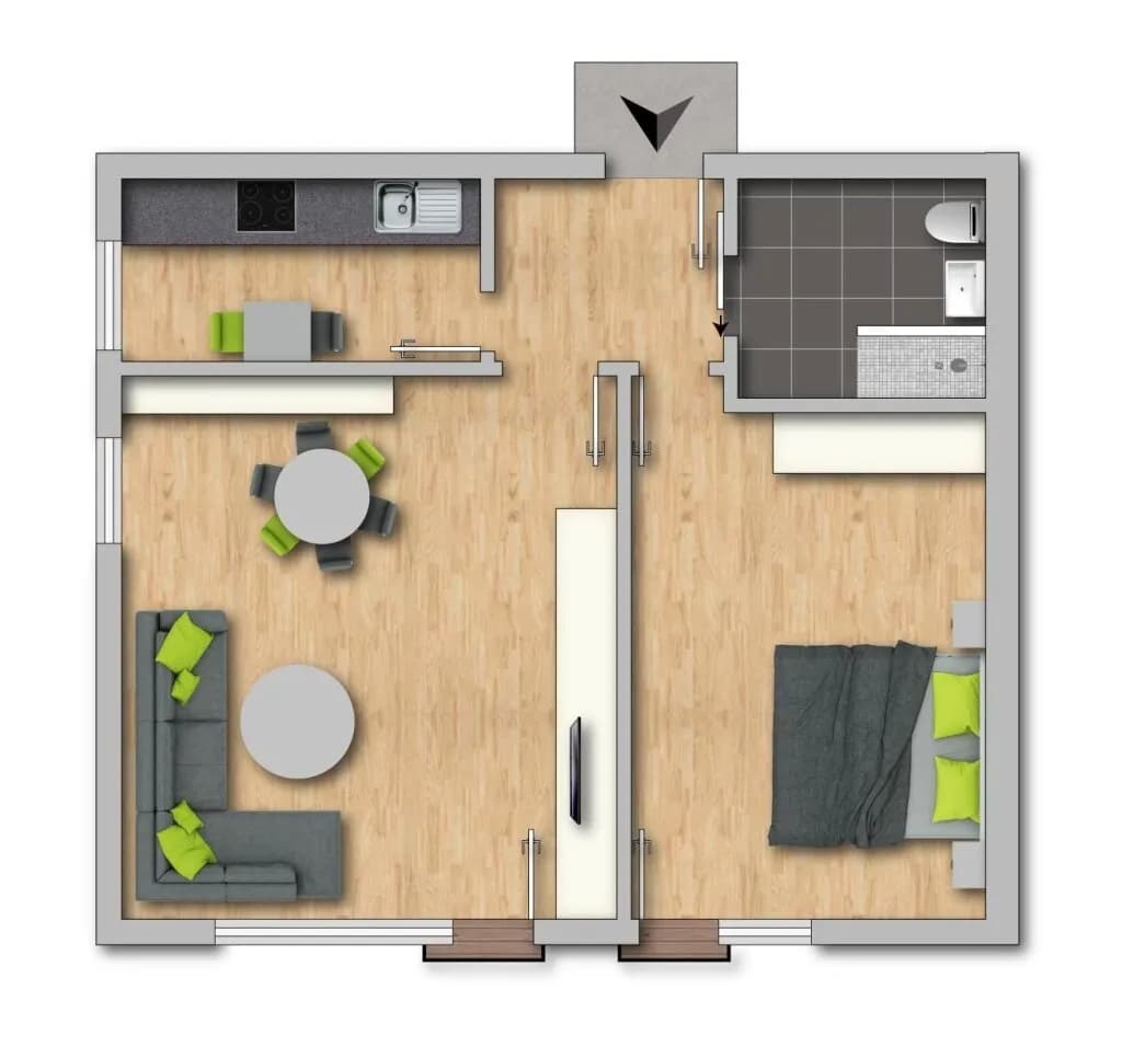 2-Zimmer-Wohnung kaufen in Gmunden – 41 m², € 160.000 – Bild 11 von 11