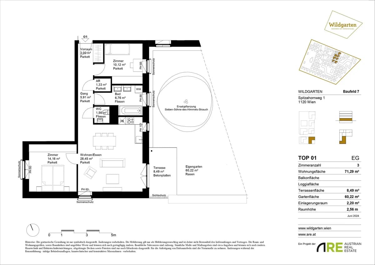 3-Zimmer-Wohnung mieten in Wien – 71,29 m², € 1.320 – Bild 18 von 23