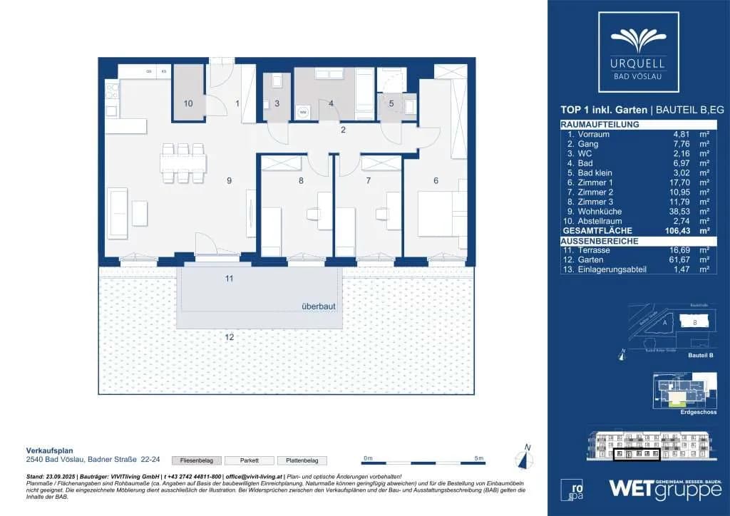 5-Zimmer-Wohnung kaufen in Baden – 105,96 m², € 619.000 – Bild 5 von 5
