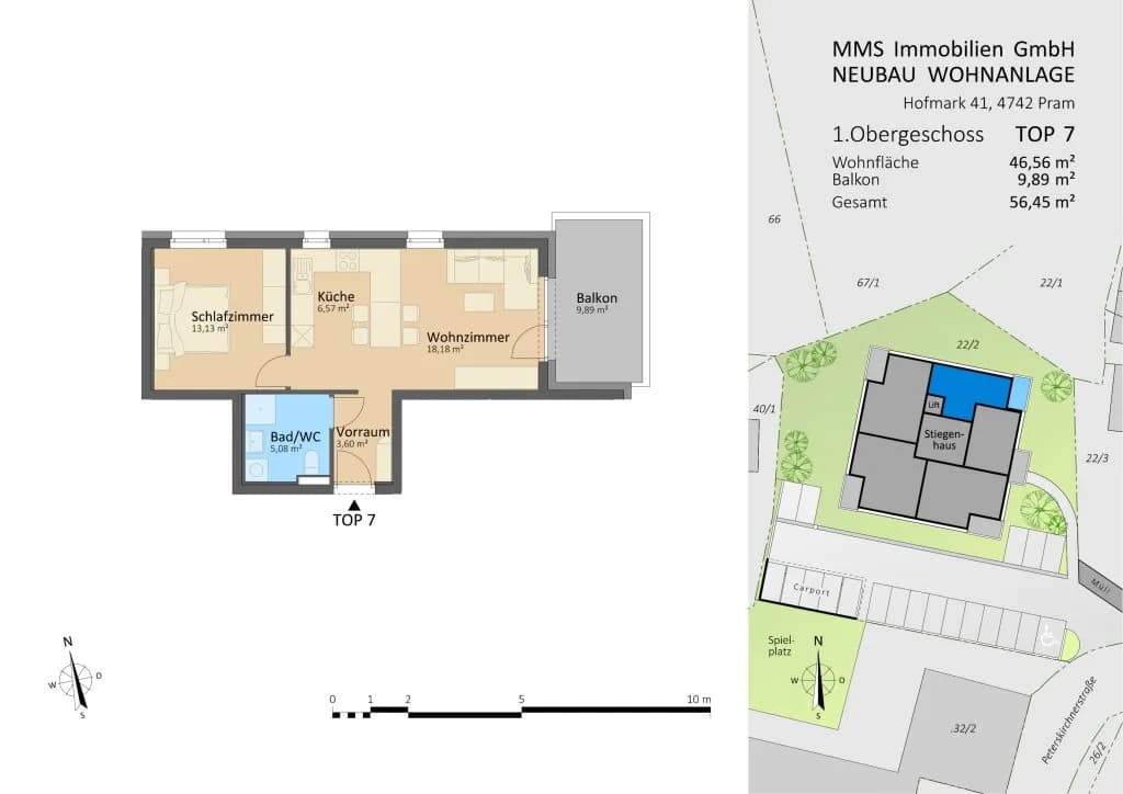 2-Zimmer-Wohnung kaufen in Grieskirchen – 45,55 m², € 191.000 – Bild 15 von 16