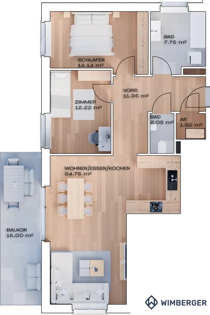 3-Zimmer-Wohnung kaufen in Amstetten – 84 m², € 429.500 – Bild 21 von 21