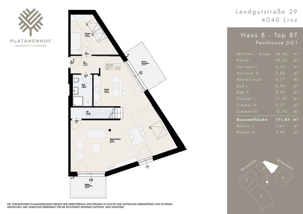4-Zimmer-Wohnung kaufen in Linz – 111,01 m², € 698.000 – Bild 22 von 23