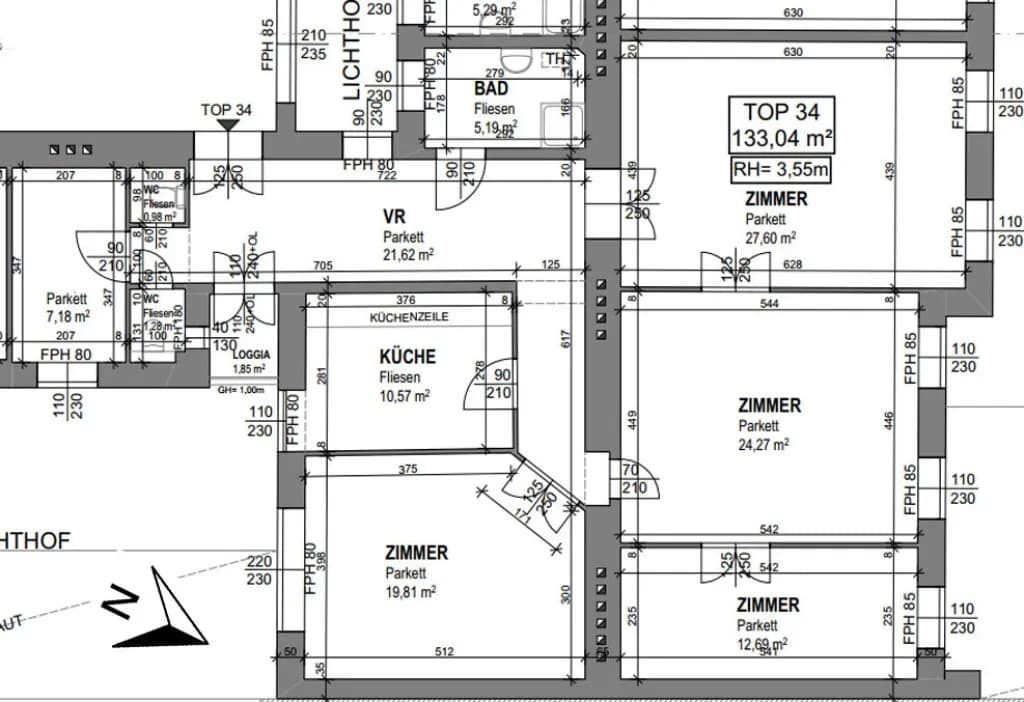 5-Zimmer-Wohnung mieten in Wien – 133 m², € 2.495 – Bild 26 von 26