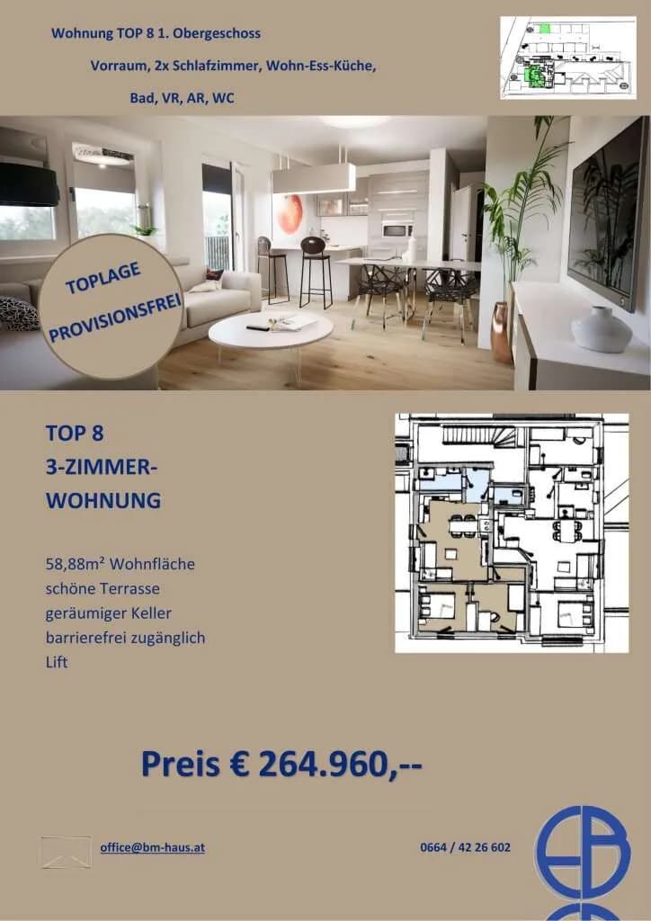1-Zimmer-Wohnung kaufen in Wolfsberg – 64,21 m², € 288.945 – Bild 11 von 13