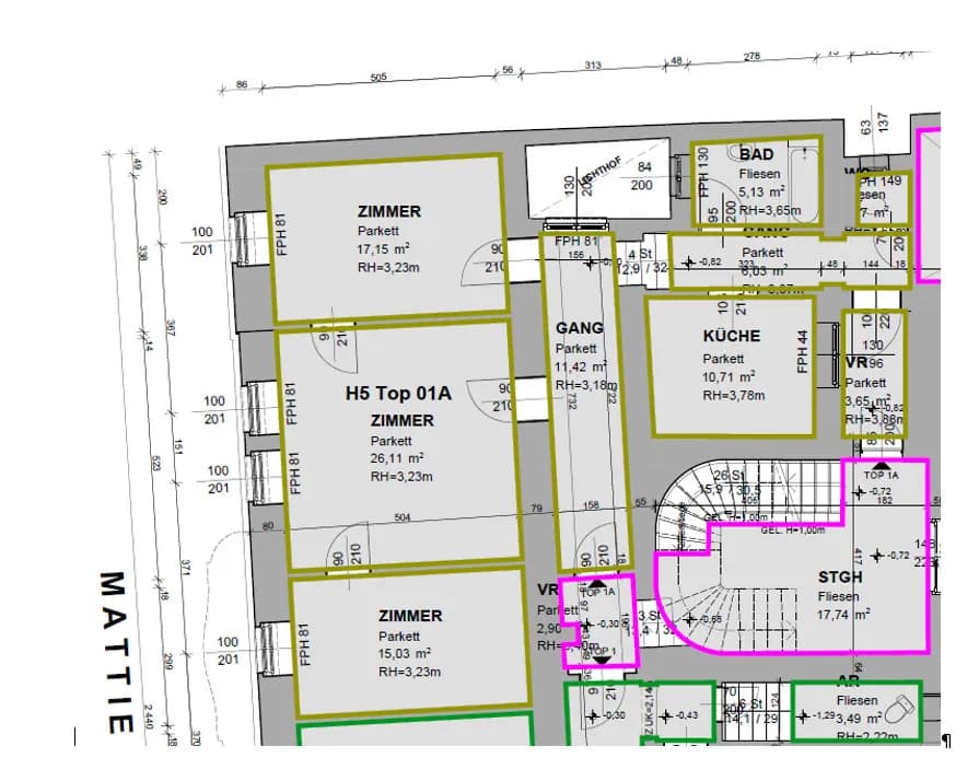 3-Zimmer-Wohnung mieten in Wien – 104,61 m², € 1.771 – Bild 10 von 11
