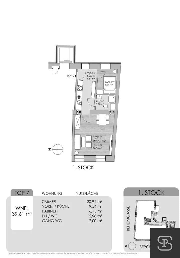 2-Zimmer-Wohnung kaufen in Wien – 39,61 m², € 249.000 – Bild 10 von 10