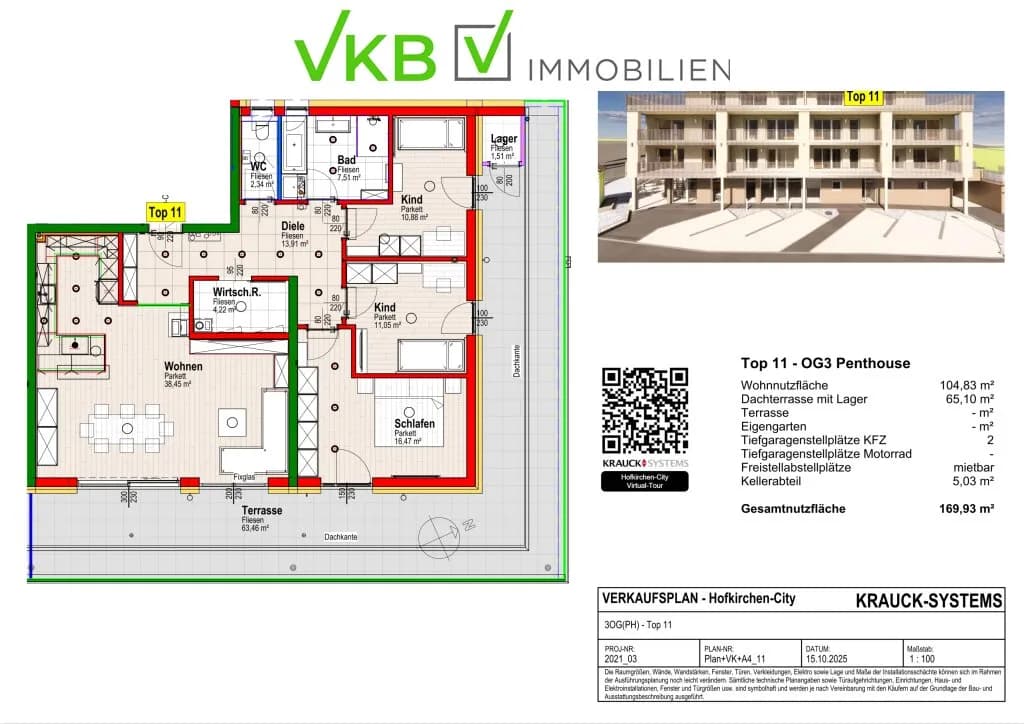 Wohnung kaufen in Linz Land – 104,83 m², € 583.200 – Bild 18 von 26