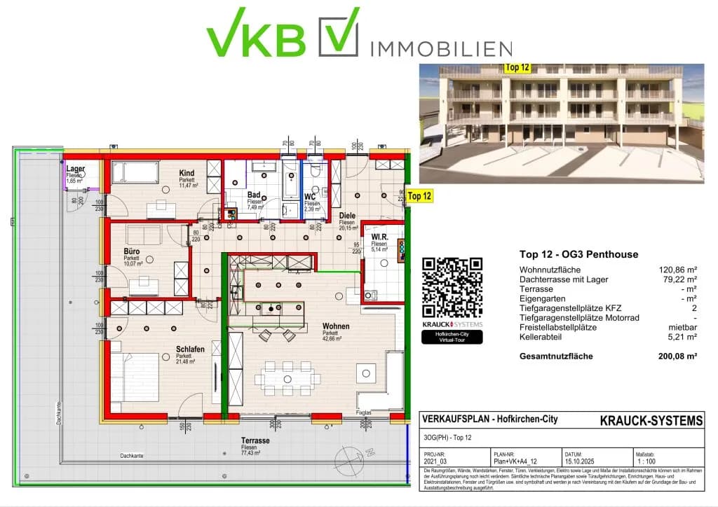 Wohnung kaufen in Linz Land – 120,86 m², € 688.000 – Bild 17 von 25