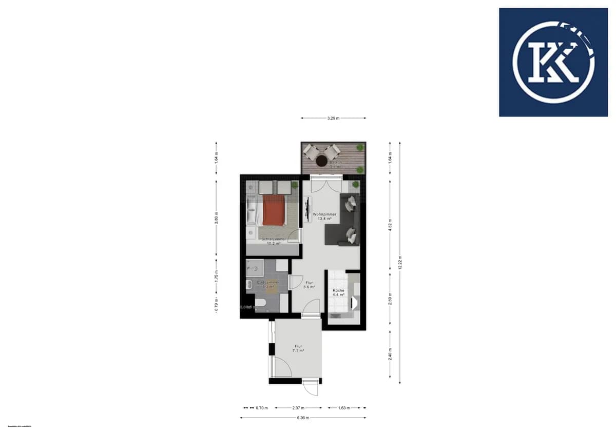 2-Zimmer-Wohnung kaufen in Wien – 43,97 m², € 260.000 – Bild 25 von 28