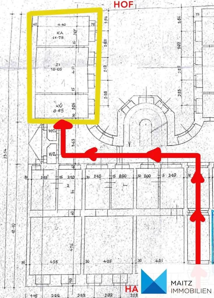 3-Zimmer-Gewerbeimmobilie mieten in Wien – 39 m², € 520 – Bild 5 von 6