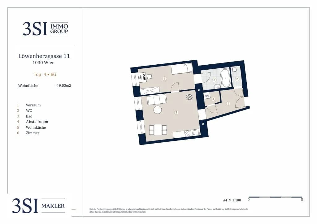 2-Zimmer-Wohnung kaufen in Wien – 49,6 m², € 295.000 – Bild 11 von 11