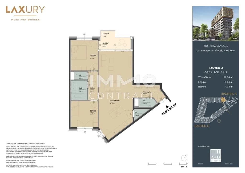 3-Zimmer-Wohnung kaufen in Wien – 92,2 m², € 650.000 – Bild 13 von 13