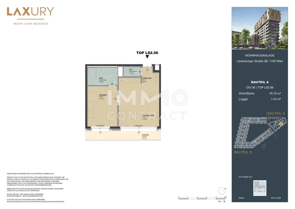 2-Zimmer-Wohnung kaufen in Wien – 45,75 m², € 399.000 – Bild 14 von 14