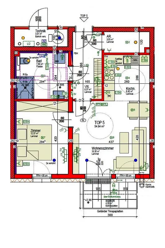Wohnung mieten in Waidhofen an der Thaya – 54,64 m², € 746 – Bild 3 von 4