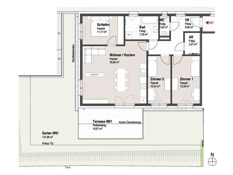 4-Zimmer-Wohnung kaufen in Zell am See – 91,76 m², € 524.628 – Bild 2 von 6