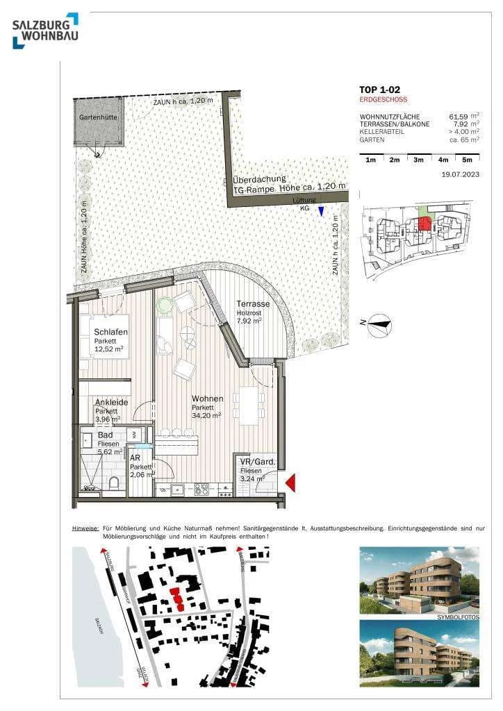 2-Zimmer-Wohnung kaufen in Hallein – 62 m², € 396.000 – Bild 10 von 11