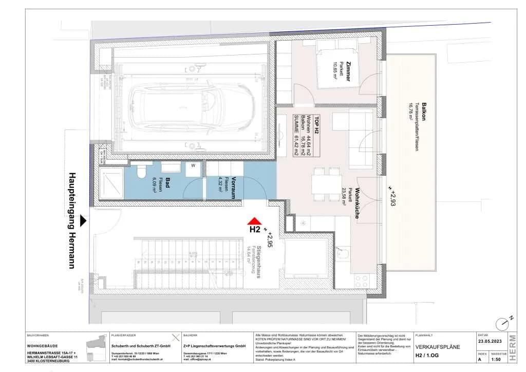 2-Zimmer-Wohnung kaufen in Tulln – 44,64 m², € 290.000 – Bild 4 von 4