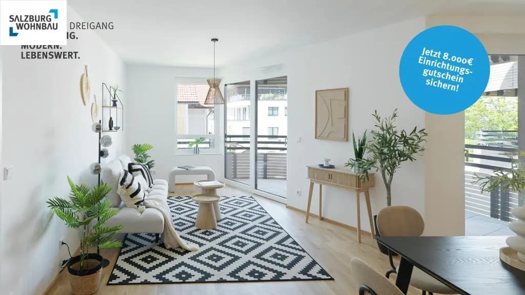 2-Zimmer-Wohnung kaufen in Hallein – 61 m², € 388.200