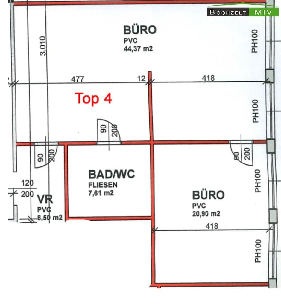 2-Zimmer-Gewerbeimmobilie mieten in Klagenfurt – 64 m², € 477 – Bild 13 von 17
