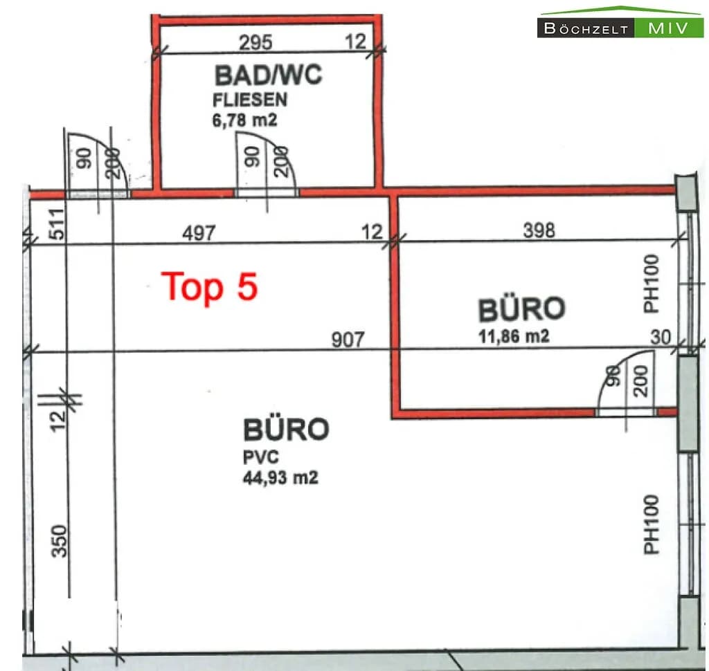2-Zimmer-Gewerbeimmobilie mieten in Klagenfurt – 64 m², € 477 – Bild 14 von 17