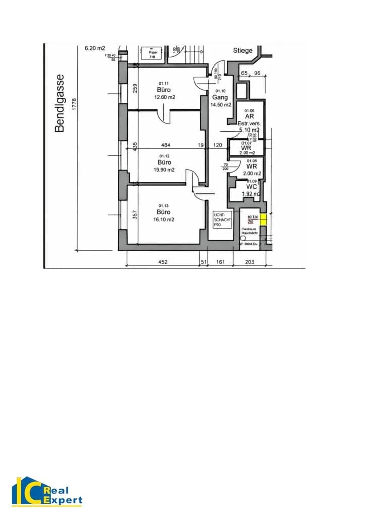 3-Zimmer-Gewerbeimmobilie mieten in Wien – 72 m², € 1.025 – Bild 14 von 14