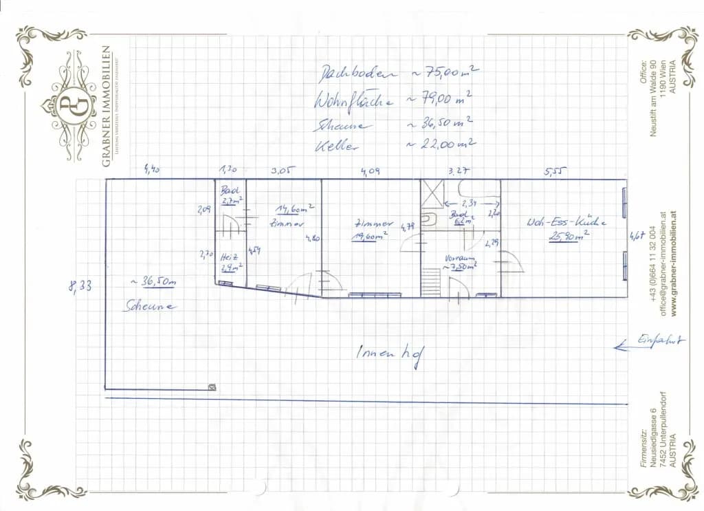 2-Zimmer-Haus kaufen in Oberpullendorf – 79 m², € 125.000 – Bild 29 von 31