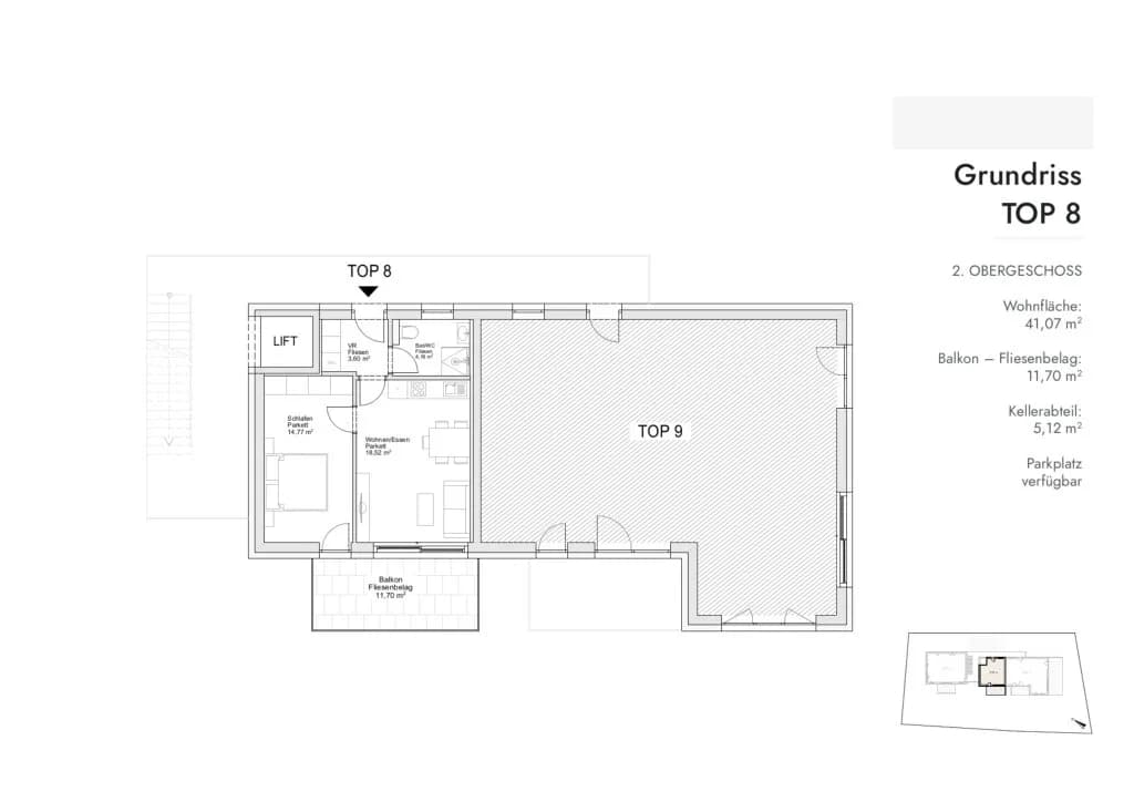 2-Zimmer-Wohnung kaufen in Graz – 41 m², € 278.796 – Bild 7 von 7
