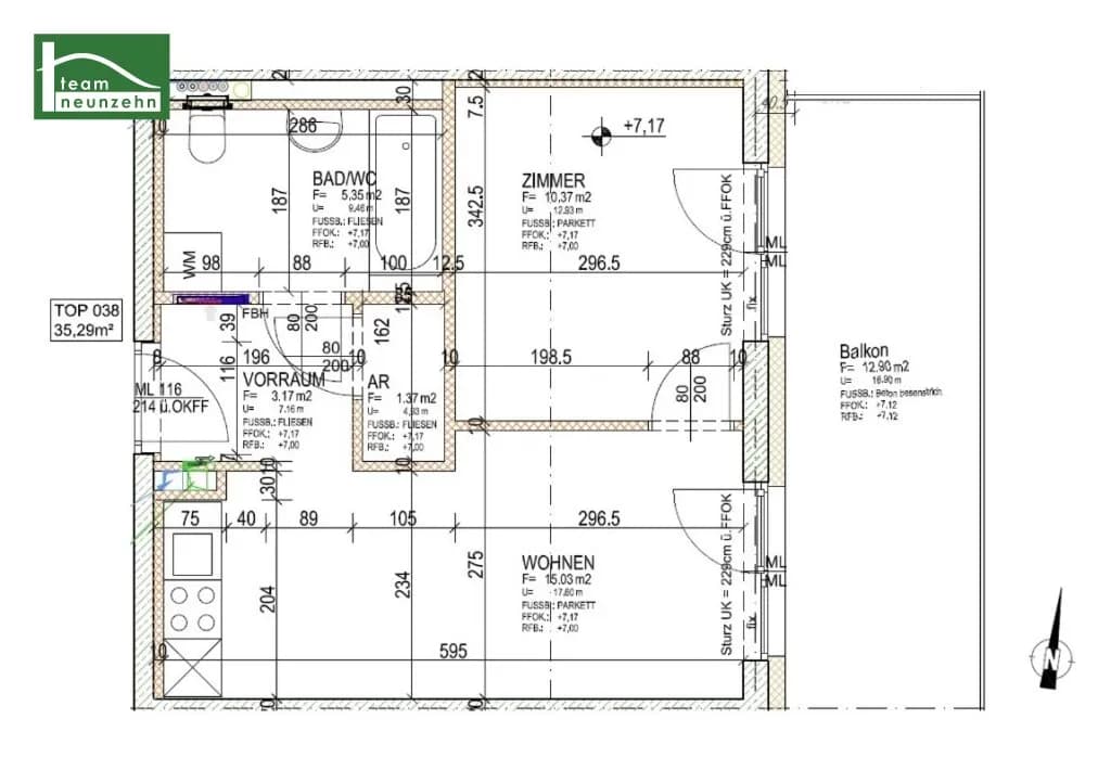 2-Zimmer-Wohnung mieten in Graz – 35,29 m², € 648 – Bild 15 von 15