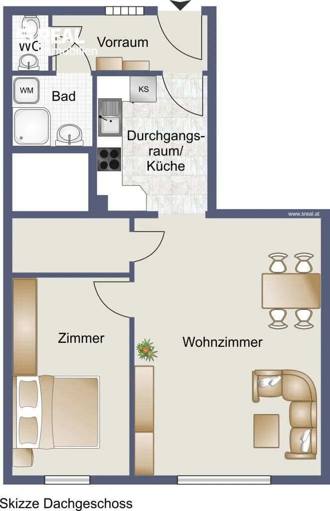 1-Zimmer-Wohnung mieten in Wien – 53 m², € 1.098 – Bild 11 von 12