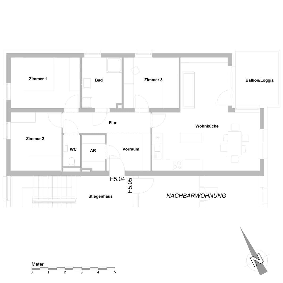 4-Zimmer-Wohnung mieten in Deutschlandsberg – 92,43 m², € 1.103 – Bild 2 von 2