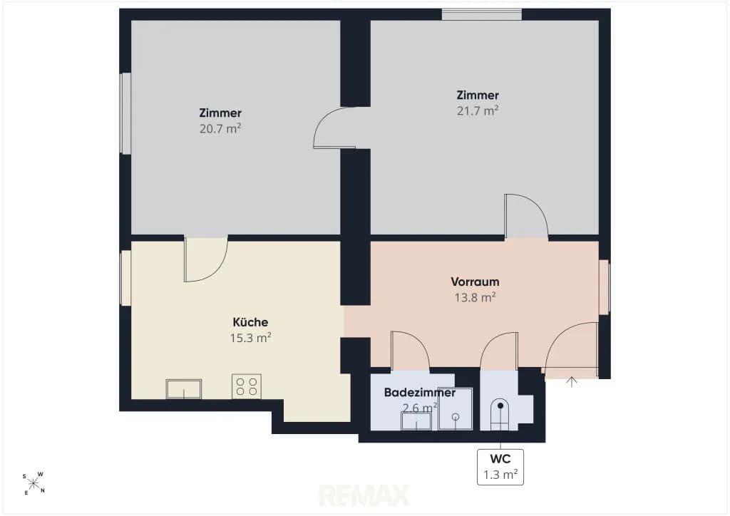 2-Zimmer-Wohnung mieten in Wien – 78 m², € 800 – Bild 10 von 10